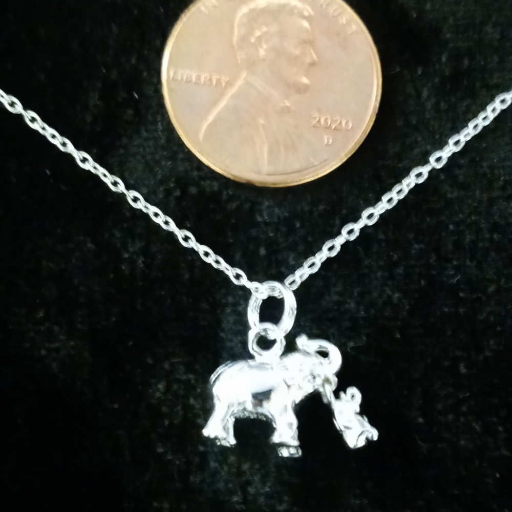 Sterling Silver Cute Little Mama And Baby